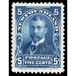 newfoundland stamp 85 duke of york 5 1899 M XF 014