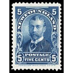 newfoundland stamp 85 duke of york 5 1899 M VF 015