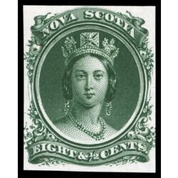 nova scotia stamp 11pi queen victoria 8 1860 M VF 002