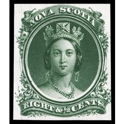 nova scotia stamp 11pi queen victoria 8 1860 M VF 003