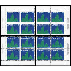 canada stamp 679 christmas trees 15 1975 PB SET