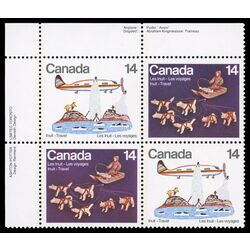 canada stamp 772a inuit travel 1978 PB UL