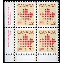 canada stamp 924iv maple leaf 32 1983 PB LL