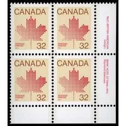 canada stamp 924iv maple leaf 32 1983 PB LR