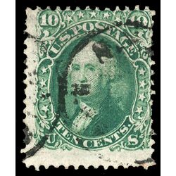 us stamp postage issues 96 washington 10 1867 U VG 004