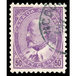 canada stamp 95 edward vii 50 1908 U XF 072
