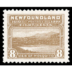 newfoundland stamp 93 view of mosquito 8 1910 M VF 012