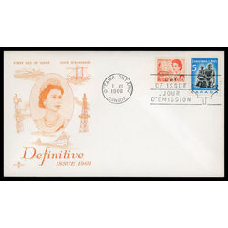 canada stamp 459 queen elizabeth ii transportation 6 1968 FDC PC 020