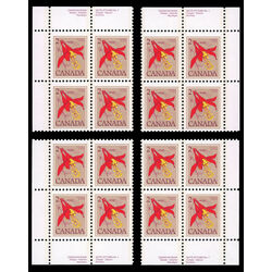 canada stamp 707 western columbine 2 1977 PB SET